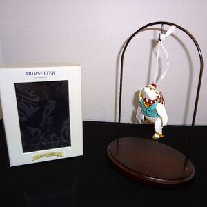 NWT-Trimsetter Cloissone Polar Beer Skater Holiday Ornament